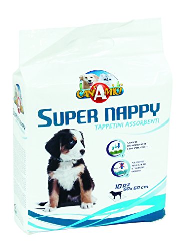 CaniAmici ZC6OI0012 Welpenteppich, Super Nappy, Größe 60 x 90 cm, Inhalt 10 Stück CaniAmici ZC6OI0012 Welpenteppich, Super Nappy, Größe 60 x 90 cm, Inhalt 10 Stück von Croci