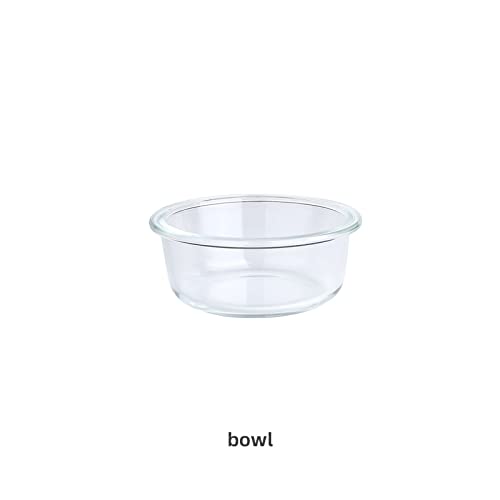 CAOJH Katzenschüssel Glas Trinker Nahrungsmittelzuführung for Katze Filterzubehör Schöne Haustier Hund Chats Fütterung & Bewässerung Küchenbedarf (Color : Bowl, Size : 480ML) von CAOJH