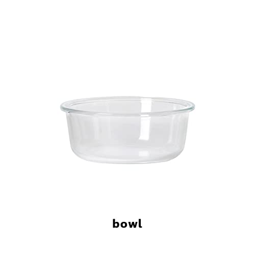 CAOJH Trinkschalen for Hunde Tiere Fütterung Katze Haustierglas-Zulieferer und Trinker Nagetier-Lebensmittel erhöht (Color : Bowl, Size : 300ML Small Cat) von CAOJH