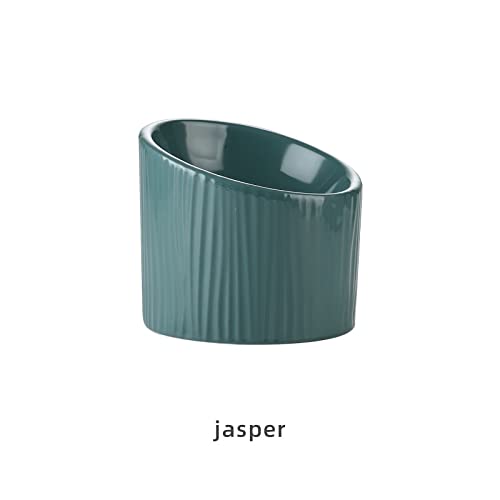CAOJH rutschfeste Katzenhunde-Keramik-Trinkring-Speisen und Wasserschüssel for Welpen-Bunny-Tier-Feeder Pet Supplies Produktzubehör (Color : Jasper) von CAOJH