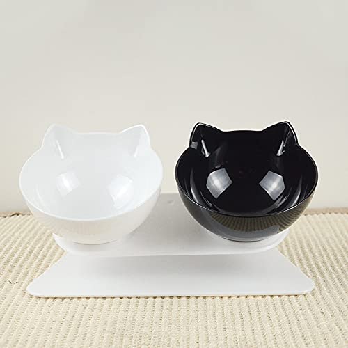 CAOJH rutschfeste doppelte Katzenschale Hundeschüssel Erhöhte Haustierschüssel Fütterung Wasserschüssel for Katzenfutter Haustierschüsseln for Hunde Feeder-Schüsseln und Schüsseln von CAOJH