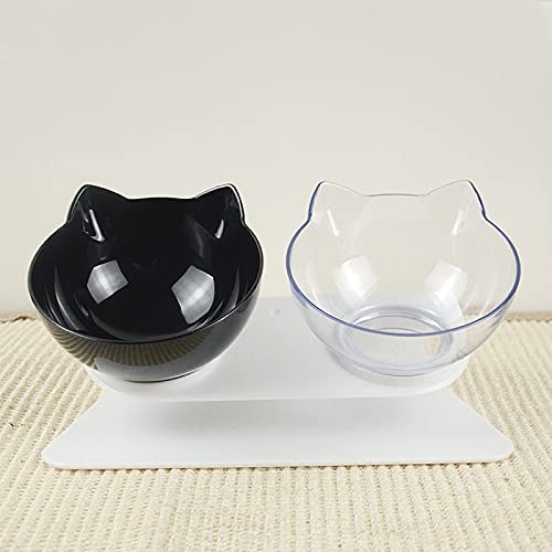 CAOJH rutschfeste doppelte Katzenschale Hundeschüssel Erhöhte Haustierschüssel Fütterung Wasserschüssel for Katzenfutter Haustierschüsseln for Hunde Feeder-Schüsseln und Schüsseln von CAOJH