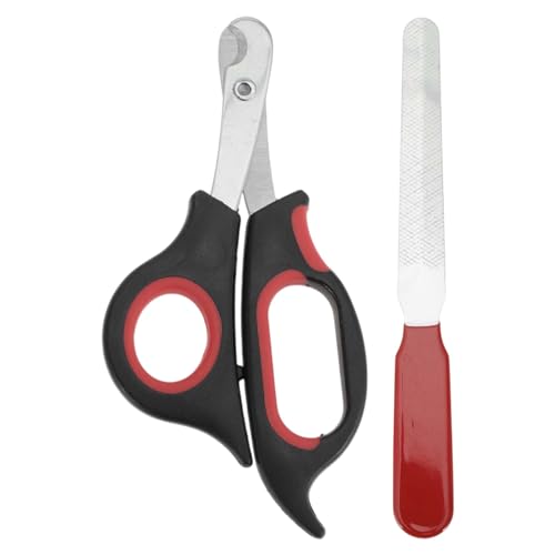 CAPASTEC 1 Set Krallenschere, Katzenschere für Anfänger, Krallenschere, mit Nagelfeile Liegt Gut in der Hand, Katzennagelschere, Schwarz Rot CAPASTEC 1 Set Krallenschere, Katzenschere für Anfänger, Krallenschere, mit Nagelfeile Liegt Gut in der Hand, Katzennagelschere, Schwarz Rot von CAPASTEC