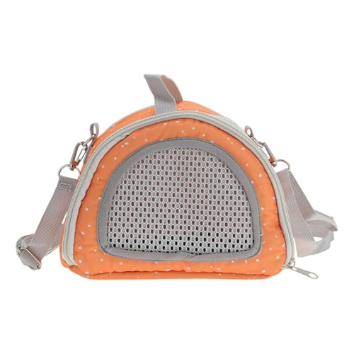 CAPASTEC 1 Set Meerschweinchen-Reiseträger, atmungsaktiver Papageienkäfig mit Schultergurt, Tragetasche für kleine Tiere für Hamster, Chinchilla, Kaninchen, Orange CAPASTEC 1 Set Meerschweinchen-Reiseträger, atmungsaktiver Papageienkäfig mit Schultergurt, Tragetasche für kleine Tiere für Hamster, Chinchilla, Kaninchen, Orange von CAPASTEC