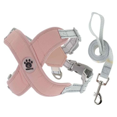 CAPASTEC 1 SetHundegeschirr mit Hundeleine Set, X-Framework, Verstellbares Anti-Zug Anti-Würge-Hundebrustgeschirr, mittelgroße Hunde und Welpen, Atmungsaktive Hundeweste mit Leine, M, Rosa CAPASTEC 1 SetHundegeschirr mit Hundeleine Set, X-Framework, Verstellbares Anti-Zug Anti-Würge-Hundebrustgeschirr, mittelgroße Hunde und Welpen, Atmungsaktive Hundeweste mit Leine, M, Rosa von CAPASTEC