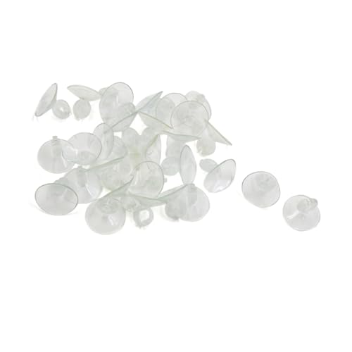 CAPASTEC Clips für Aquarium-Heizung, Saugnäpfe für Aquarien, transparent, 30 Stück von CAPASTEC