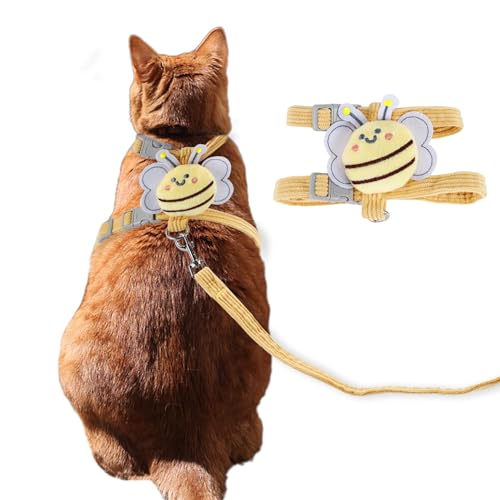 CAPASTEC Einfaches Kontroll-Hundegeschirr-Set, Katzen-Geschirr und Leinen-Set, Mittel, Gelb. CAPASTEC Einfaches Kontroll-Hundegeschirr-Set, Katzen-Geschirr und Leinen-Set, Mittel, Gelb. von CAPASTEC