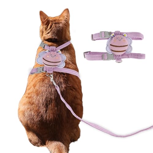 CAPASTEC Einfaches Kontroll-Hundegeschirr-Set, Katzen-Geschirr und Leinen-Set, Mittel, Lila. CAPASTEC Einfaches Kontroll-Hundegeschirr-Set, Katzen-Geschirr und Leinen-Set, Mittel, Lila. von CAPASTEC