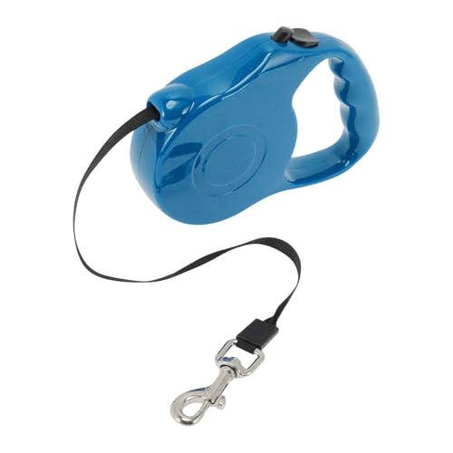 CAPASTEC Einfahrbare Hundeleine Ergonomischer Griff Uni-Farbe Für Haustiere Unter 15 kg 5 Meter Blau CAPASTEC Einfahrbare Hundeleine Ergonomischer Griff Uni-Farbe Für Haustiere Unter 15 kg 5 Meter Blau von CAPASTEC