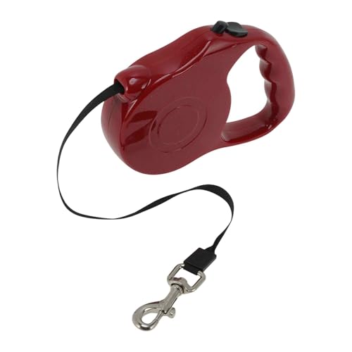 CAPASTEC Einziehbare Hundeleine Ergonomischer Griff Einfarbig Für Haustiere Unter 10 Kg 3 Meter Rot CAPASTEC Einziehbare Hundeleine Ergonomischer Griff Einfarbig Für Haustiere Unter 10 Kg 3 Meter Rot von CAPASTEC