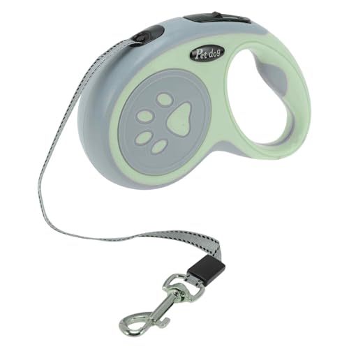 CAPASTEC Einziehbarer Hundegürtel Ergonomischer Griff Fußabdruck Muster Für Haustiere Unter 15 kg 5 Meter Grün CAPASTEC Einziehbarer Hundegürtel Ergonomischer Griff Fußabdruck Muster Für Haustiere Unter 15 kg 5 Meter Grün von CAPASTEC