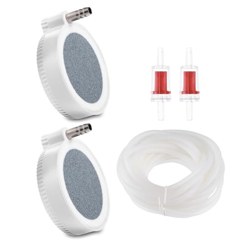 CAPASTEC Fish Tank Air Stone, Air Disk Stone for Mineral, Oxygen Diffuser for Air Pump, Air Stone Aquarium Kit 6.0 cm Diameter, 5 Pcs CAPASTEC Fish Tank Air Stone, Air Disk Stone for Mineral, Oxygen Diffuser for Air Pump, Air Stone Aquarium Kit 6.0 cm Diameter, 5 Pcs von CAPASTEC
