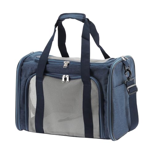 CAPASTEC Haustier-Tragetaschen, atmungsaktive Transportbox mit herausnehmbarer Matte, Blau CAPASTEC Haustier-Tragetaschen, atmungsaktive Transportbox mit herausnehmbarer Matte, Blau von CAPASTEC