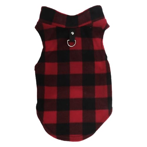 CAPASTEC Hund Katze Warme Weste, Packung mit 1 kleinen Hund Katze Pullovern Rot Schwarz, XL CAPASTEC Hund Katze Warme Weste, Packung mit 1 kleinen Hund Katze Pullovern Rot Schwarz, XL von CAPASTEC