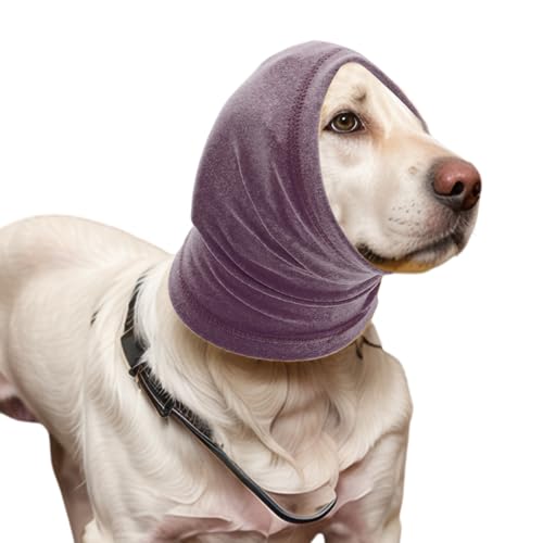 CAPASTEC Hunde Beruhigendes Stirnband, Hund Ohrschützer Lärmschutz, Hund Beruhigende Kapuze gegen Angst Warmhalten, Hund Ohrschutz für Pflege Baden, L, Lila CAPASTEC Hunde Beruhigendes Stirnband, Hund Ohrschützer Lärmschutz, Hund Beruhigende Kapuze gegen Angst Warmhalten, Hund Ohrschutz für Pflege Baden, L, Lila von CAPASTEC