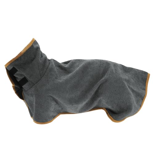 CAPASTEC Hundebademantel, Haustierhandtuch mit Klettverschlüssen, Weiches Hundehandtuch, XL, Grau CAPASTEC Hundebademantel, Haustierhandtuch mit Klettverschlüssen, Weiches Hundehandtuch, XL, Grau von CAPASTEC