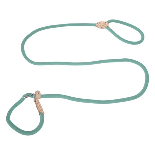 CAPASTEC Hundeführung Schleppleine Mit Zugstopp Langlebig Weich Geflochten Mit Halsband Verstellbar Apportierleine Für Mittelgroße Und Große Hunde 1.5m x 8mm Hellgrün von CAPASTEC