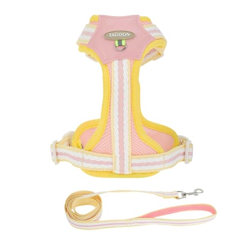 CAPASTEC Hundegeschirr No-Pull Haustiergeschirr Mit 1.4m Leine Verstellbares Reflektierendes No-Choke Haustiergeschirr Mit Einfacher Kontrollgriff Für Spaziergänge Training L Pink CAPASTEC Hundegeschirr No-Pull Haustiergeschirr Mit 1.4m Leine Verstellbares Reflektierendes No-Choke Haustiergeschirr Mit Einfacher Kontrollgriff Für Spaziergänge Training L Pink von CAPASTEC