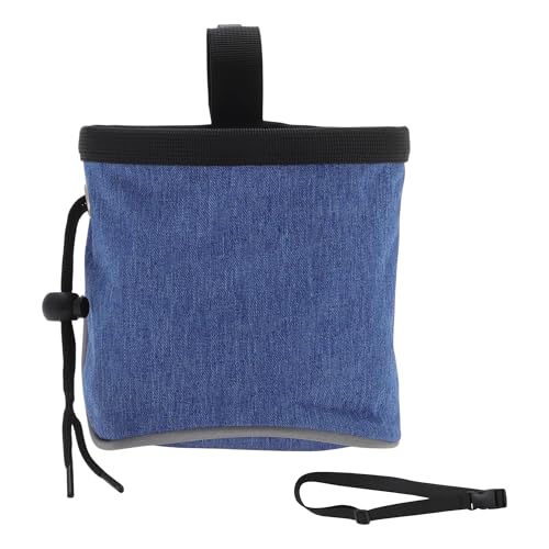 CAPASTEC Hundeleckerli-Tasche, Hundetraining Leckerli-Tasche, Hände-freie Hundetasche, Haustierfutter Snack Belohnungstasche mit verstellbarem Gürtel, Hundeleckerli-Spender, Tiefblau von CAPASTEC