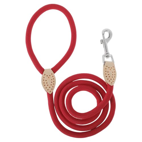 CAPASTEC Hundeleine Hundeführleine Trainingsleine Runde Geflochtene Leine Zum Spazieren Für Kleine Mittelgroße Große Hunde Rot 1.25m x 1.5cm CAPASTEC Hundeleine Hundeführleine Trainingsleine Runde Geflochtene Leine Zum Spazieren Für Kleine Mittelgroße Große Hunde Rot 1.25m x 1.5cm von CAPASTEC