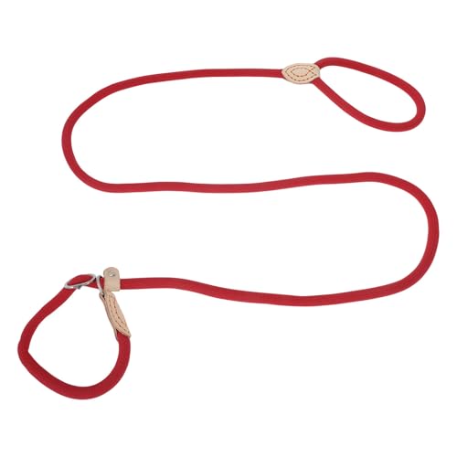 CAPASTEC Hundeleine Slip Mit Zugstopp Langlebig Weich Geflochten Mit Halsband Verstellbar Apportierleine Für Mittelgroße Und Große Hunde 1.8m x 14mm Rot CAPASTEC Hundeleine Slip Mit Zugstopp Langlebig Weich Geflochten Mit Halsband Verstellbar Apportierleine Für Mittelgroße Und Große Hunde 1.8m x 14mm Rot von CAPASTEC