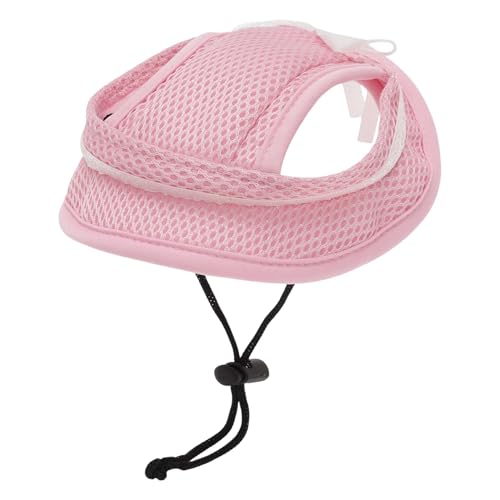 CAPASTEC Hundesonnenhut Verstellbare Baseballkappe mit Ohrlöchern Sommer Haustier Sonnenvisierhüte Outdoor Sport Sonnenschutz Sonnenhut für kleine Hunde Welpen Katzen, Medium, Pink CAPASTEC Hundesonnenhut Verstellbare Baseballkappe mit Ohrlöchern Sommer Haustier Sonnenvisierhüte Outdoor Sport Sonnenschutz Sonnenhut für kleine Hunde Welpen Katzen, Medium, Pink von CAPASTEC