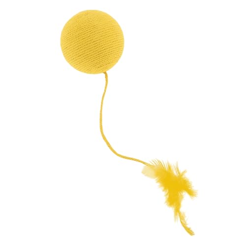 CAPASTEC Katzenball mit Glocke drinnen Interaktives Katzenbälle Katzenspielzeug Kitten Spielzeug Interaktiver Spielball für Katzen Sicherheitszahnpflege-Katzenkaukugeln Gelb CAPASTEC Katzenball mit Glocke drinnen Interaktives Katzenbälle Katzenspielzeug Kitten Spielzeug Interaktiver Spielball für Katzen Sicherheitszahnpflege-Katzenkaukugeln Gelb von CAPASTEC