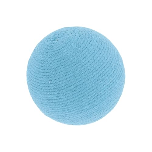 CAPASTEC Katzenball Interaktives Kätzchen Spielball Katzenbälle für Spielzeit und Apportieren Katzenspielzeug Sicher Zähne Reinigung Katzen Kau Bälle Blau 10 x 10cm von CAPASTEC