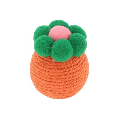 CAPASTEC Spielball Katze, Interaktive Katzenball für drinnen, sichere Zahnreinigung Katzenkau-Bälle, Kätzchenball für Spielzeit und Zahnung Orange CAPASTEC Spielball Katze, Interaktive Katzenball für drinnen, sichere Zahnreinigung Katzenkau-Bälle, Kätzchenball für Spielzeit und Zahnung Orange von CAPASTEC