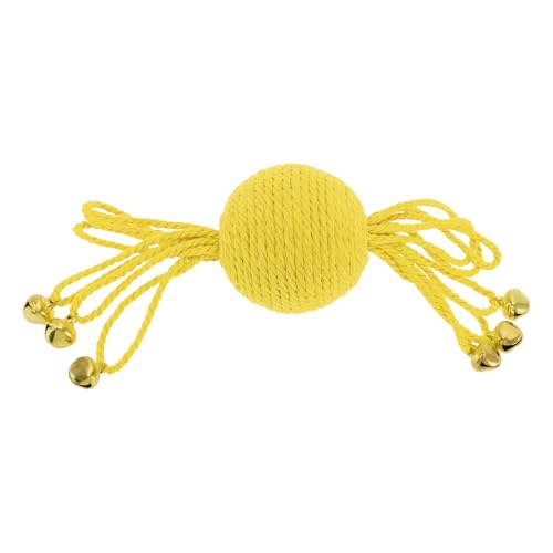 CAPASTEC Katzenbäll Interaktives mit Glocke, Katze spielt Ball Katzenbälle für drinnen, sichere Zahnreinigung Katzenkaukugeln, Kätzchenball für Spielzeit Gelb CAPASTEC Katzenbäll Interaktives mit Glocke, Katze spielt Ball Katzenbälle für drinnen, sichere Zahnreinigung Katzenkaukugeln, Kätzchenball für Spielzeit Gelb von CAPASTEC
