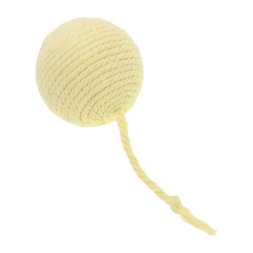CAPASTEC Katze spielt Ball mit Glocke innen, Interaktive Katzenbälle für drinnen, Sicher Zähne Reinigung Katzen Kau Bälle, Kätzchen Ball für Spielzeit, Gelb CAPASTEC Katze spielt Ball mit Glocke innen, Interaktive Katzenbälle für drinnen, Sicher Zähne Reinigung Katzen Kau Bälle, Kätzchen Ball für Spielzeit, Gelb von CAPASTEC
