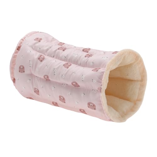 CAPASTEC Katzentunnelbett, zusammenklappbarer Katzenspieltunnel, 75cm Donut Tunnel für den Innenbereich, vielseitige Katzentunnel für Kätzchen, Katzen, Welpen, Kaninchen, Frettchen, Pink von CAPASTEC