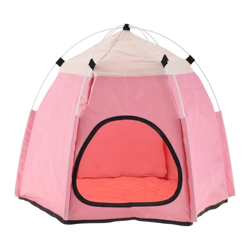 CAPASTEC Katzenzelt, faltbares Kätzchenhaus, Katzenschutz, Nest Kleines Hundehaus, Kätzchenhöhle für drinnen und draußen, Haustierzelt für kleine Katzen und Hunde, Pink CAPASTEC Katzenzelt, faltbares Kätzchenhaus, Katzenschutz, Nest Kleines Hundehaus, Kätzchenhöhle für drinnen und draußen, Haustierzelt für kleine Katzen und Hunde, Pink von CAPASTEC