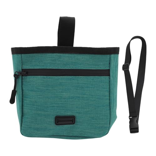 CAPASTEC Kleine Hundeleckerli-Tasche, Hundespaziergangstasche, Hundetrainingstasche mit verstellbarem Taillenband für Haustiere Welpen Outdoor-Reisen, Grün von CAPASTEC