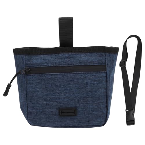 CAPASTEC Kleine Hundeleckerli-Tasche, Hundespaziergangstasche, Hundetrainingstasche mit verstellbarem Taillenband für Haustiere Welpen Outdoor-Reisen, Marineblau von CAPASTEC