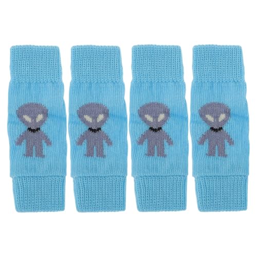 CAPASTEC Pack of 4 Hundebeinwärmer Winter Weiche Warme Gestrickte Hundebeinsocken, Hundebeinschoner Gelenkschutz, Geeignet für Kleine Hunde Kätzchen Welpen, Mittel, Blau Alien CAPASTEC Pack of 4 Hundebeinwärmer Winter Weiche Warme Gestrickte Hundebeinsocken, Hundebeinschoner Gelenkschutz, Geeignet für Kleine Hunde Kätzchen Welpen, Mittel, Blau Alien von CAPASTEC