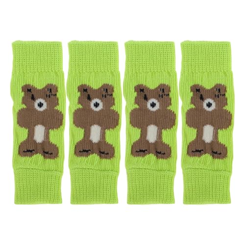CAPASTEC Pack of 4 Hundebeinwärmer Winter Weiche Warme Gestrickte Hundebeinsocken Hundebeinschützer Gelenkschutz Geeignet Für Kleine Hunde Kätzchen Welpen Mittel Grün Bär CAPASTEC Pack of 4 Hundebeinwärmer Winter Weiche Warme Gestrickte Hundebeinsocken Hundebeinschützer Gelenkschutz Geeignet Für Kleine Hunde Kätzchen Welpen Mittel Grün Bär von CAPASTEC