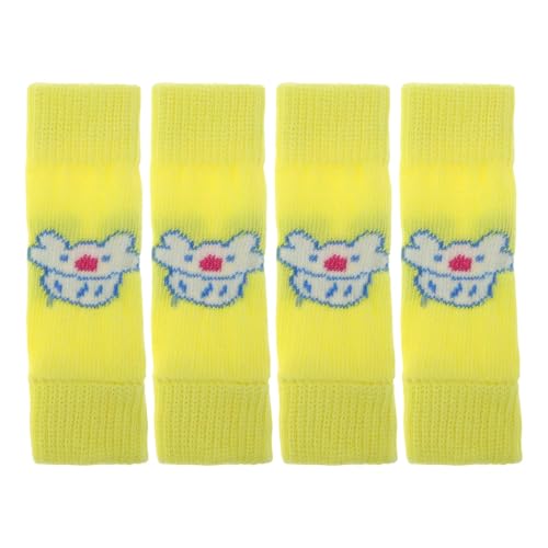 CAPASTEC Packung Mit 4 Hundebeinwärmern Winter Weiche Warme Gestrickte Hundebeinsocken Hundebeinschützer Gelenkschutz Geeignet Für Kleine Hunde Kätzchen Welpen Klein Gelb Katze CAPASTEC Packung Mit 4 Hundebeinwärmern Winter Weiche Warme Gestrickte Hundebeinsocken Hundebeinschützer Gelenkschutz Geeignet Für Kleine Hunde Kätzchen Welpen Klein Gelb Katze von CAPASTEC