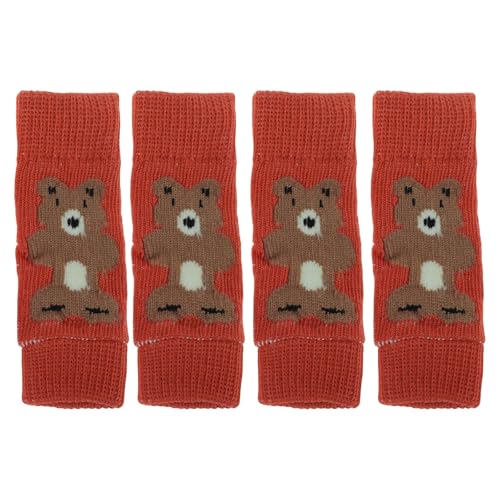 CAPASTEC Packung mit 4 Hundebeinwärmern Winter Weiche Warme Gestrickte Hundebeinsocken Hundebeinschoner Gelenkschutz Geeignet für Kleine Hunde Kätzchen Welpen Klein Rot CAPASTEC Packung mit 4 Hundebeinwärmern Winter Weiche Warme Gestrickte Hundebeinsocken Hundebeinschoner Gelenkschutz Geeignet für Kleine Hunde Kätzchen Welpen Klein Rot von CAPASTEC