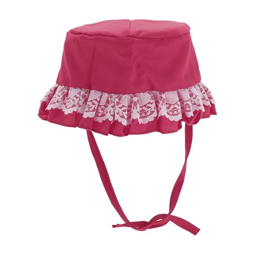 CAPASTEC Pet Bucket Hat für Hund Katze Verstellbar mit Spitzenbesatz Haustier Sonnenvisier Haustier Sonnenhaube Sonnenkappe für Kleintier, Groß, Rosarot CAPASTEC Pet Bucket Hat für Hund Katze Verstellbar mit Spitzenbesatz Haustier Sonnenvisier Haustier Sonnenhaube Sonnenkappe für Kleintier, Groß, Rosarot von CAPASTEC