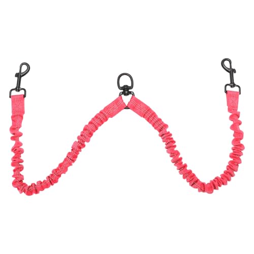 CAPASTEC Pet Doppel Hundeleine, Reflektierende Doppel Hundeleine für einfaches Gassi gehen mit 2 Hunden, 360° Schwenkbar Kein Verheddern Doppel Hundeleine für Training, Rosarot CAPASTEC Pet Doppel Hundeleine, Reflektierende Doppel Hundeleine für einfaches Gassi gehen mit 2 Hunden, 360° Schwenkbar Kein Verheddern Doppel Hundeleine für Training, Rosarot von CAPASTEC