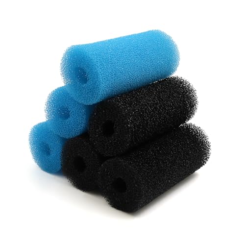 CAPASTEC Schwamm-Filterkartuschen, Zylinder-Filterschwamm für Aquarium, 6,6 cm Durchmesser, Blau / Schwarz, 6 Stück CAPASTEC Schwamm-Filterkartuschen, Zylinder-Filterschwamm für Aquarium, 6,6 cm Durchmesser, Blau / Schwarz, 6 Stück von CAPASTEC