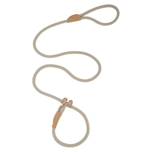 CAPASTEC Slip Leine Kontrollleine Für Hunde Kein Ziehen Hundeleine Haustier Slip Leine Seil Leinen Für Mittelgroße Und Große Hunde 150x1cm Braun von CAPASTEC