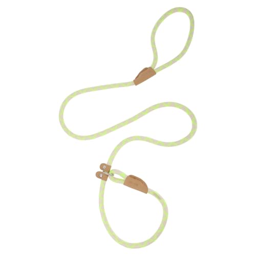 CAPASTEC Slip Leine Kontrollleine Für Hunde Kein Ziehen Hundeleine Pet Slip Leine Seil Leinen Für Mittelgroße Große Hunde 150x1cm Braun Grün von CAPASTEC