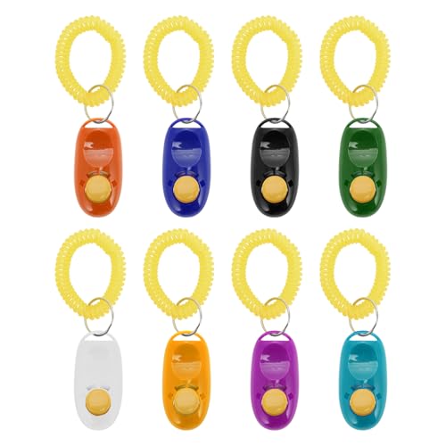 CAPASTEC Tiertraining Clicker, Clicker für Haustiere mit Handgelenkschlaufe, Hundeclicker für Training, Clicker für Hund Katze Verhaltenstraining, Rot Orange CAPASTEC Tiertraining Clicker, Clicker für Haustiere mit Handgelenkschlaufe, Hundeclicker für Training, Clicker für Hund Katze Verhaltenstraining, Rot Orange von CAPASTEC