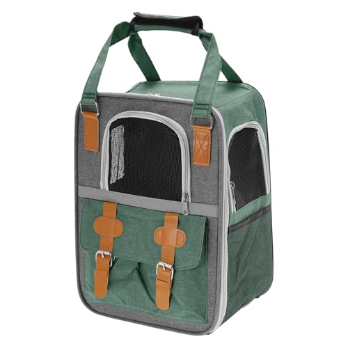 CAPASTEC Tragbarer Rucksack für Katzen und kleine Hunde, 11,81" x8,27 x16,14, Grün CAPASTEC Tragbarer Rucksack für Katzen und kleine Hunde, 11,81" x8,27 x16,14, Grün von CAPASTEC