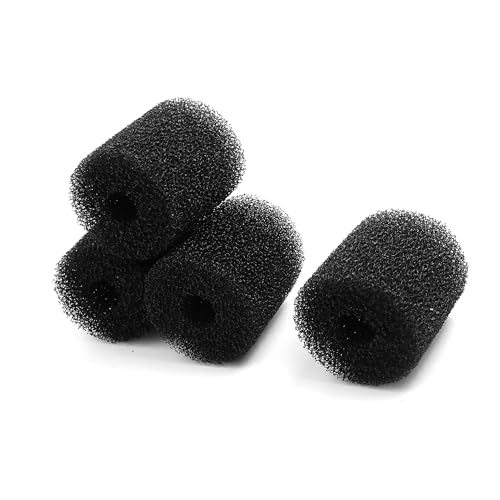 CAPASTEC Vorfilterschwamm, Aquarium-Vorfilter, Schaumstoffrollen, Filtermedien-Zubehör, 2 cm Aufnahme (Schwarz, 4 Stück) von CAPASTEC