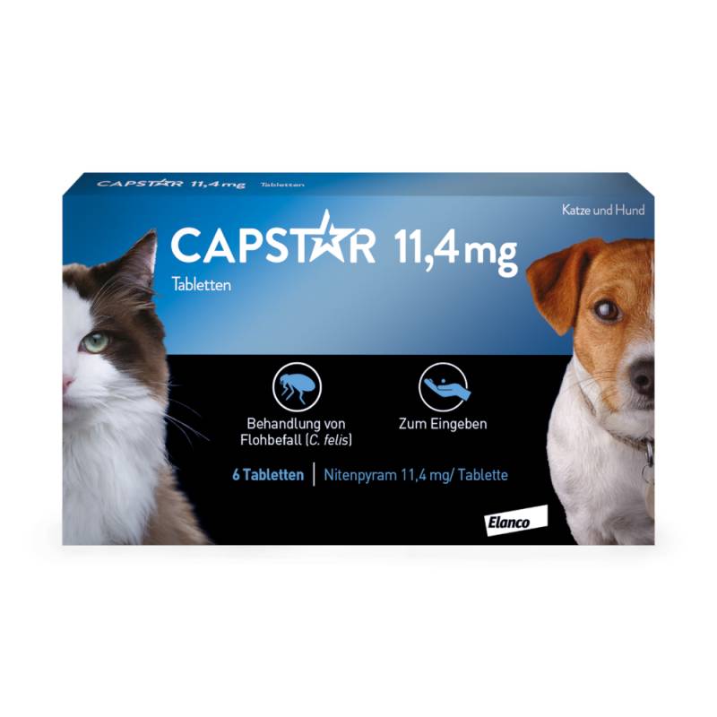 CAPSTAR 11,4 mg für Katzen und kleine Hunde - Sparpaket: 2 x 6 Stück von CAPSTAR