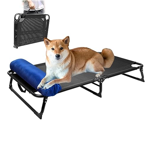 CAREDPETS Erhöhtes großes Hundebett, Hundebett, mittelgroß, vollständig montiert, erhöhtes Outdoor-Hundebett, faltbar, tragbar, für mittelgroße und große Hunde, Haustierhängematte, schwarz, 114,3 x CAREDPETS Erhöhtes großes Hundebett, Hundebett, mittelgroß, vollständig montiert, erhöhtes Outdoor-Hundebett, faltbar, tragbar, für mittelgroße und große Hunde, Haustierhängematte, schwarz, 114,3 x von CAREDPETS
