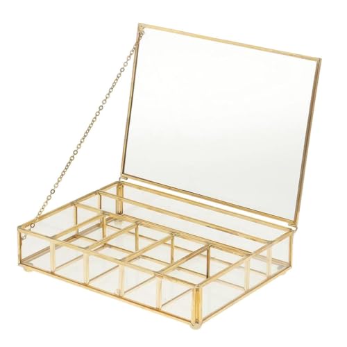 Glas-Terrarium-Box,-Blumentopf – Kleiner Sukkulenten-übertopf, dekorativer Behlter – 20 x 15 x 5 cm von CARESHINE